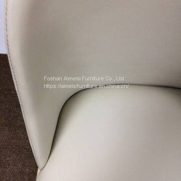 Modern Ash Solid Wood Dining Chair With Velvet Fabric Cushion