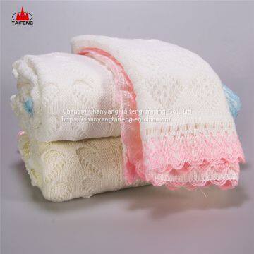 100% acrylic jacquard warm baby swaddle and blanket for Africa market