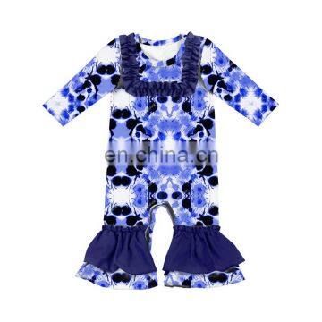 Ruffle Bodysuit Girls Clothing Boutique Tie Dye Romper photo-3