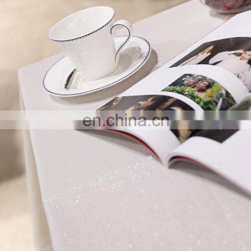 Promotion Custom Size Damask Jacquard Tablecloth White Banquet Restaurant Home Party Wedding Rectangular Church Table Cloth photo-7