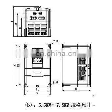 380v 3ph Universal 5.5kw/7.5kw Vector Control Variable Frequency Converter General Type Variable Frequency Inverter photo-7