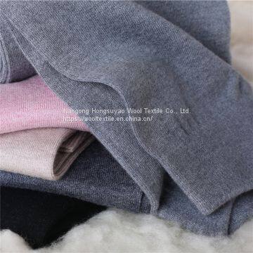 Multiple Colors Autumn Kids Wool Cashmere Knit Pure Long Cashmere Pants