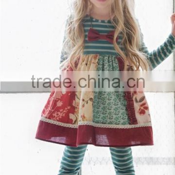 Newest design boutique fall winter outfits wholesale children's boutique clothing