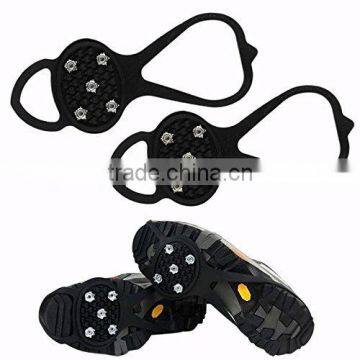 1 Pair Outdoor Sports Grip Climbing Claw Spikes Shoes Anti-Skid Ice Snow Crampons New