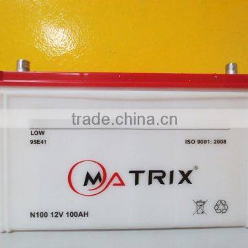 Good quality 12V 100ah car batteries for sale