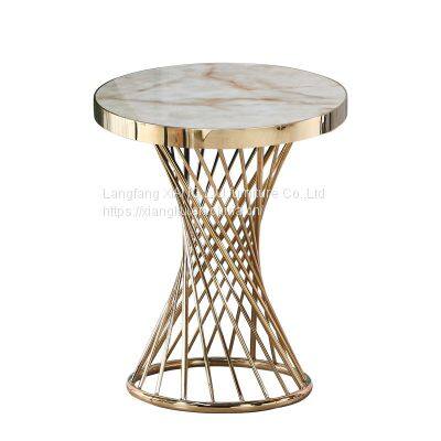 Oval marble table top coffee table