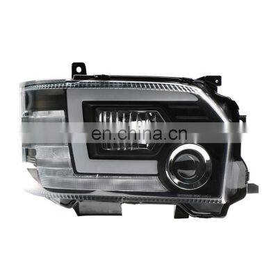 Black & Silver Housing Refit Xenon Head Lamp For Hiace 2014 to 2020 Headlight