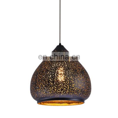 Retro industrial style Loft Iron Drop light Energy Saving Light Decoration Moroccan Hanging Pendant Lamp for Indoor Dining Room