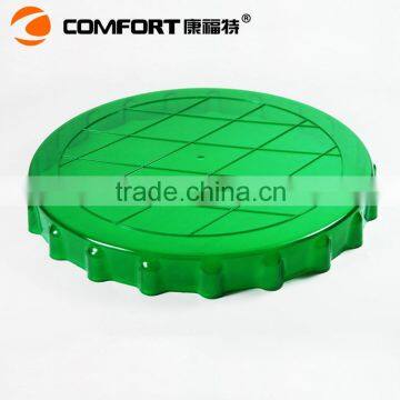 Hot Selling Green Wholesale Serving Round Hard Plastic Serving Tray for Bar photo-4