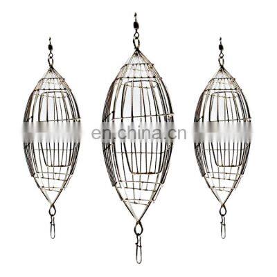 ROBBEN 5 Sizes metal fishing bait cage Olive type stainless steel bait feeder Fishing gear accessories