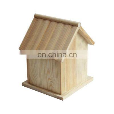 Garden Custom Promotion Gift Finished Classical Wooden Carved Bird House photo-3
