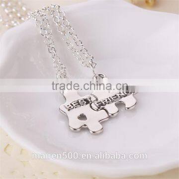 Custom jewelry Best friend puzzle necklace, new necklace 2015