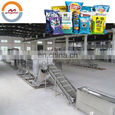 Automatic sweet potato chips making machine auto sweet potato chip production line good price for sale