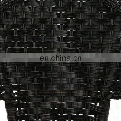 Stock Indoor & Outdoor PE Rattan Wicker Arm Chair Dining Chair With Cushion Patio Garden Furniture photo-5