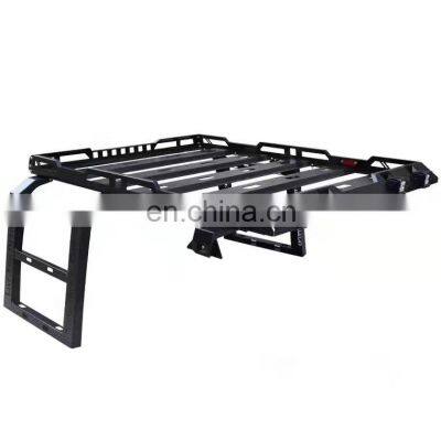 Spedking Aluminum/Steel Cargo Carrier Roof Rack for Wrangler JK JL 2/4 Door