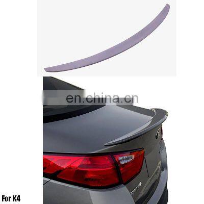 ABS Primer Painted Back Rear Spoiler Lip Wing Wiper Styling Spoiler Side Skirt For K4 Rear Spoiler