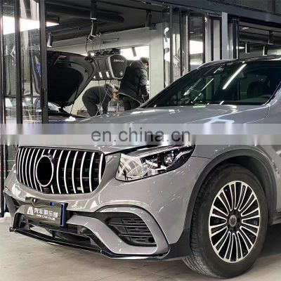 Prefect car body kit for Mercedes Benz GLC X253 2015 2016 2017 2018 2019 upgrade to AMG GLC63 Model with bumper GT Grille