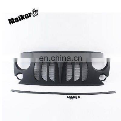 Auto Front Grille with Mesh for Jeep Wrangler JK 2007+  Car Accessories Black Grille