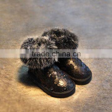 C22528B Fashion Sale Children Winter Warm Boots Sequin Boots photo-4
