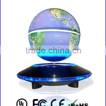 Magnetic floating and rotating globe , levitating desktop items for decoration