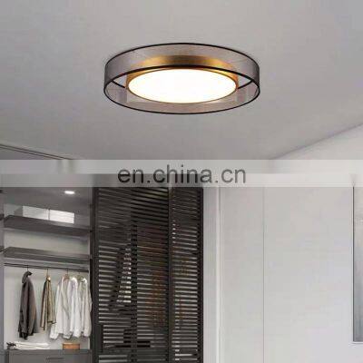 High Quality Copper Acrylic Ceiling Light Bedroom Decoration Ceiling Light Indoor Modern LED Round Ceiling Lamp