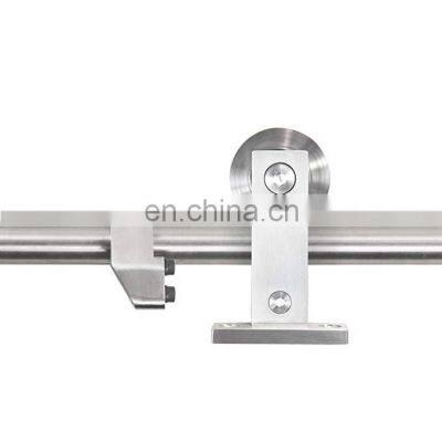 Top Mount Stainless Steel Sliding Barn Door Hardware Kit