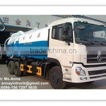 9 CBM Dongfeng 6*4 Vacuum Sewage Suction Truck