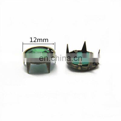 Fashion Metal Claw Nail Leather Rivets Rhinestone Rivet for Bag and Clothing photo-2