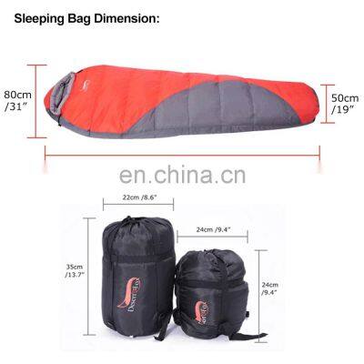 High Quality Mummy Sleeping Bag Winter Cotton Warm Tourism Sleeping Bags With Compression Sack Wearable Blanket for Hiking photo-3