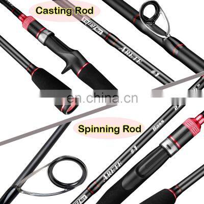 JOHNCOO Carbon Fishing Rod Light 1.68-3.3m Spinning Casting Rod Fishing L ML M MH Power Fast Trout Bass Rod photo-4