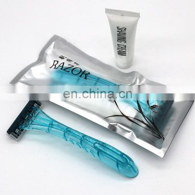 Hotel triple blades disposable razor for shaving Support customization