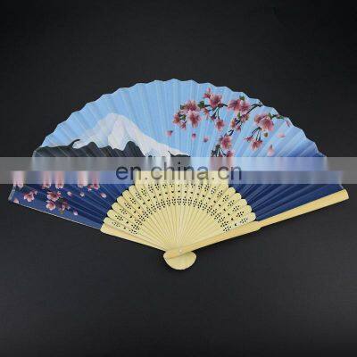 High Quality Personalized Fashion Couloured Printed Bamboo Hand Fan For Promotion Or Event photo-3