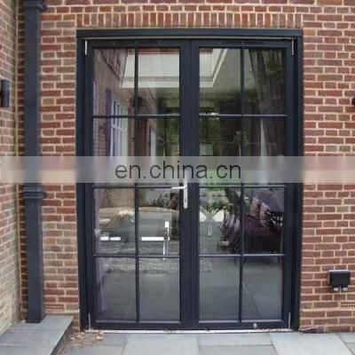 interior living room glass house double doors design double glazed aluminum glass slim aluminium patio casement doors