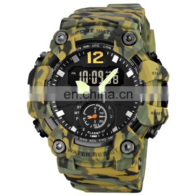 reloj skmei 1965 New Men Watch Dual Time Analog Digital Display Waterproof Army Sports Watch Quartz Men Wrist