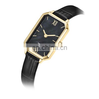 Female jewelry small size square watches gold top popular ladies leather watch brands stainless steel luxury watch women