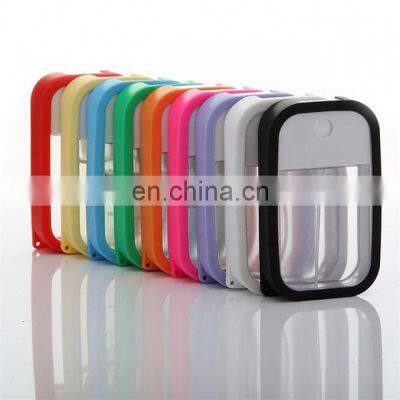 Silicone Holder Keychain Card Mist Sprayer Cheap Pocket Perfume Bottle Hand Sanitizer Mist Bottle 50ml Credit Card Spray Bottle photo-3