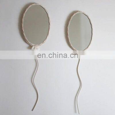 New Arrival Cute Boho Rattan Balloon Mirror, Nursery and Baby Room Decoration WHolesale Made in Vietnam