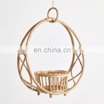 Best Seller Bohemian Rattan Woven Cane Hanging Planter Pot Storage woven basket Plant Holder Cheap Wholesale