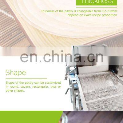 New Automatic Electric Lumpia Pastry Sheet Making Spring Egg Roll Wrapper Maker Injera Forming Machine photo-4