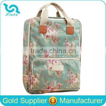 Korean Style Floral Oilcloth Diaper Bag Backpack Waterproof Baby Diaper Bag Backpack                        
                                                Quality Choice