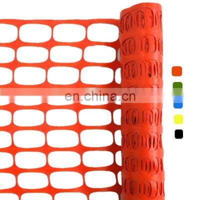 Orange plastic mesh barrier fence netting safety fence for outdoor