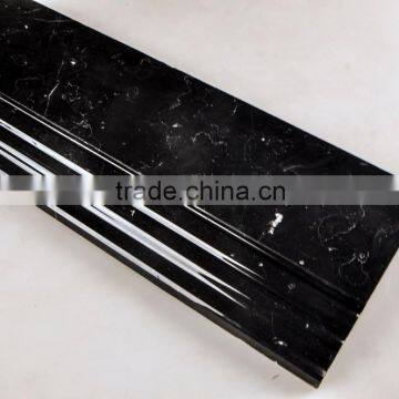 Black Marquina Marble Skriting 600*150mm photo-3