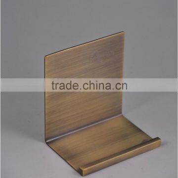 Creative Design Metal Tabletop Standing Wallet Display Stands Metal Brass Wallet Display Stand Quality Choice photo-2