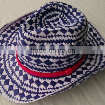 ladies fashion hot blue cowboy hat