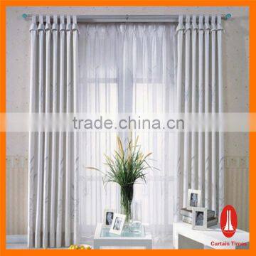 Curtain Times fancy organza embroidered sheer curtains with remote control system                        
                                                Quality Choice