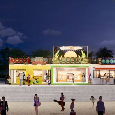 SXKON Snack Street Creative Container Mobile House