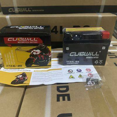 12V 4ah Gtz5s Ytx4l-BS AGM Factory Activated Sealed Maintenance Free Motorcycle Battery