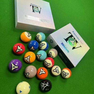 [Panasphere Billiards] Standard Crystal Balls for Black Eight, TV-Grade 16A Crystal Billiard Balls, Chinese-Style Billiards Balls photo-2