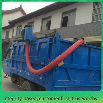 Automatic Wheat Loading and Grain Collecting Machine, 10-meter-long Grain Silo Suction Machine, Intermediate-driven Hose Grain Suction Machine