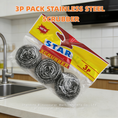 6 Packing Ss410 Scourer Customized Kitchen Cleaning Scourer Ball photo-3